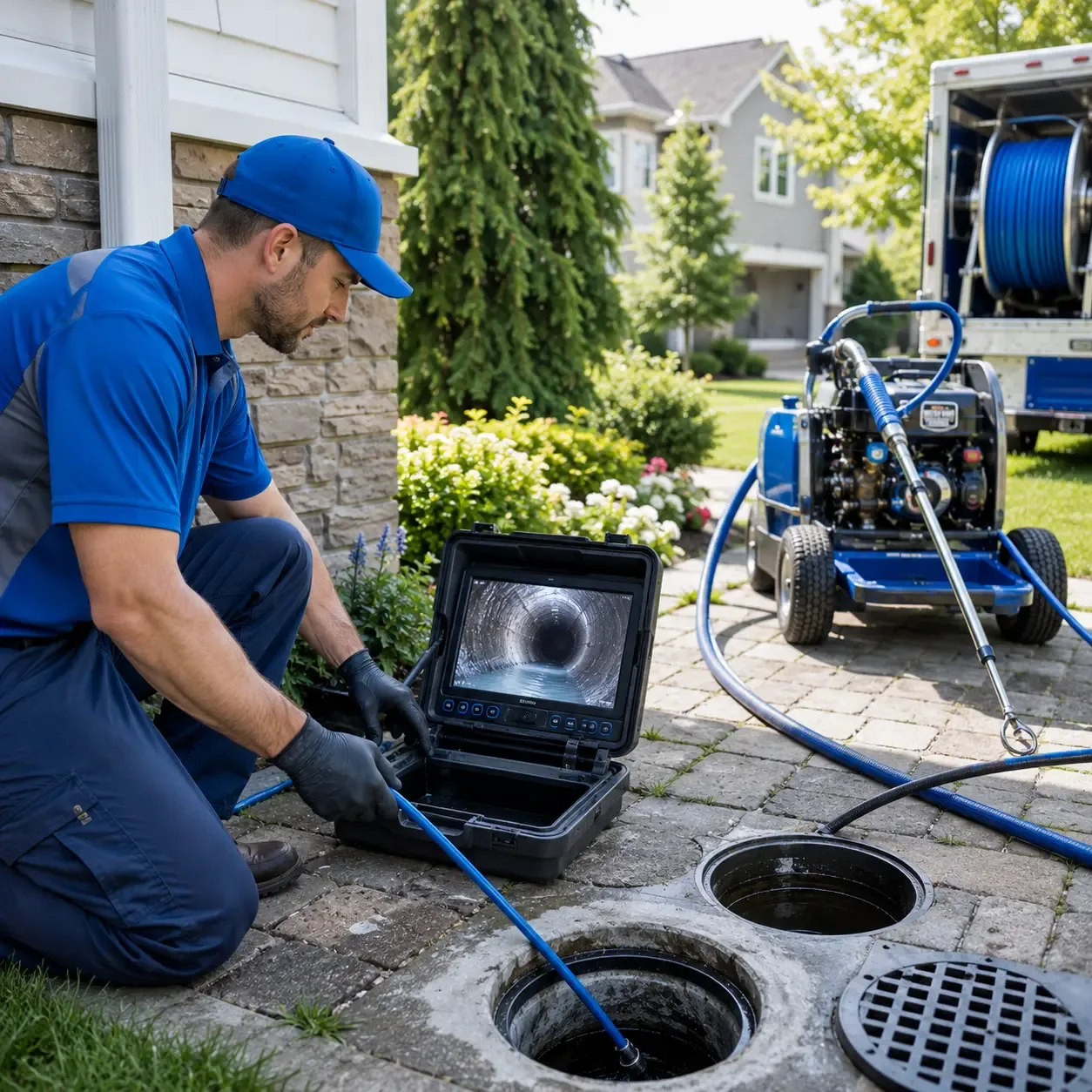 Outdoor drain cleaning professionals serving Fresh Meadows, NY