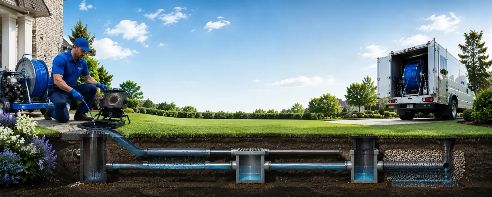 Outdoor drain cleaning information for Fresh Meadows, NY